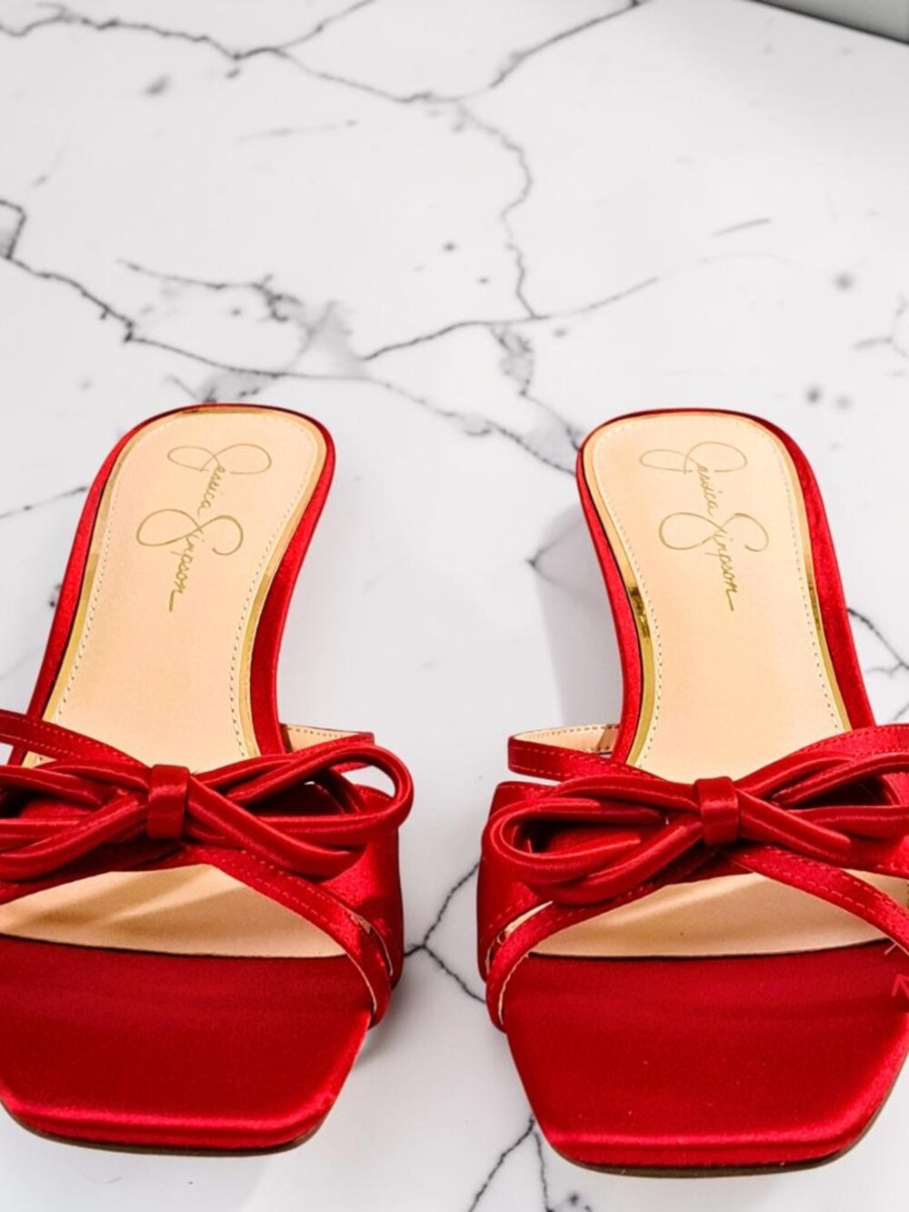 Jessica Simpson Red Cornilia Slide Sandals Size 9M NWOT (See Disc.)...